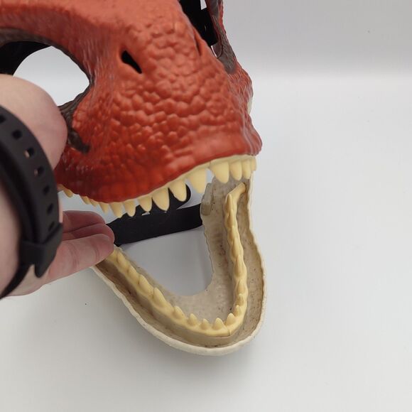 Jurassic World Velociraptor Mask Tiger Raptor Dinosaur Rare Park Costume - Picture 5 of 6